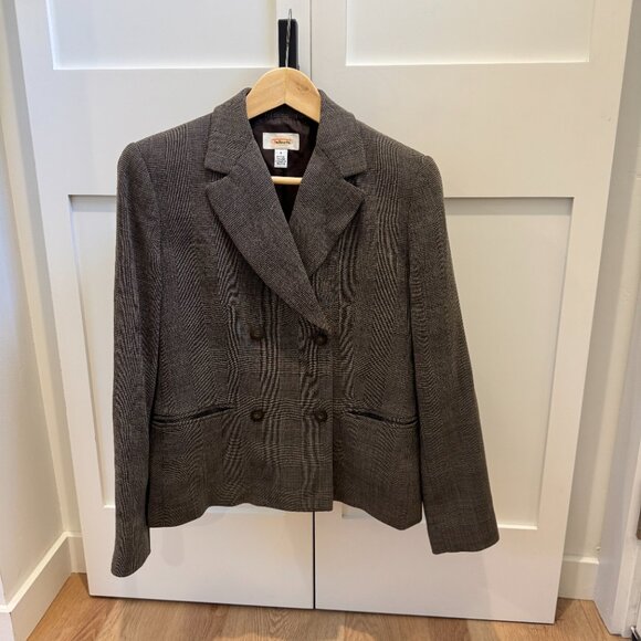 Vintage Talbots Brown Wool Blazer – Size 4 - Picture 2 of 9